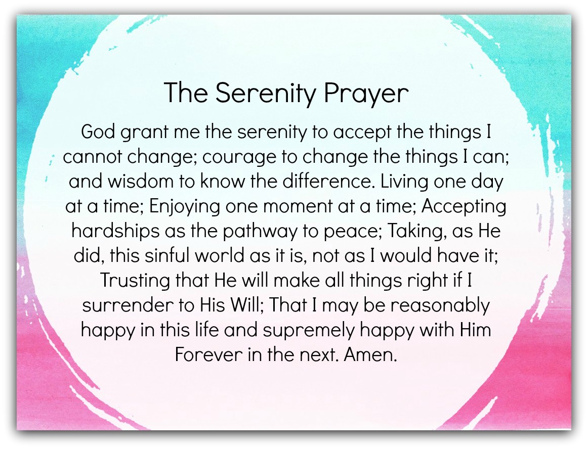 Serenity Prayer